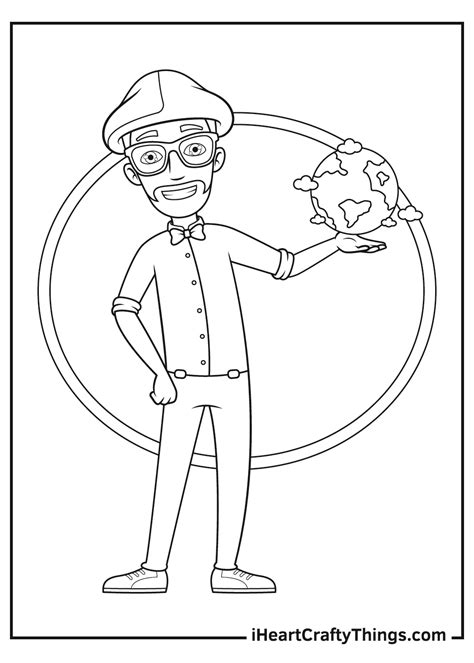 Blippi Character Coloring Pages In 2021 Coloring Pages Printables ...