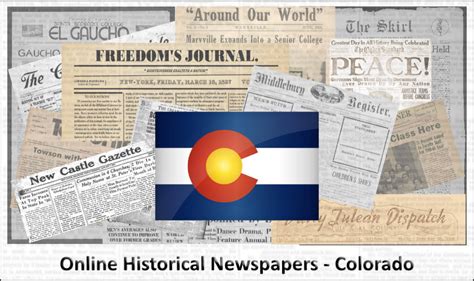 Colorado Online Historical Newspapers - Old Newspaper Research