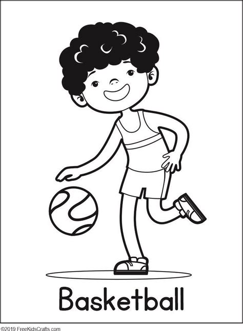 Physical Activity Coloring Pages Printable