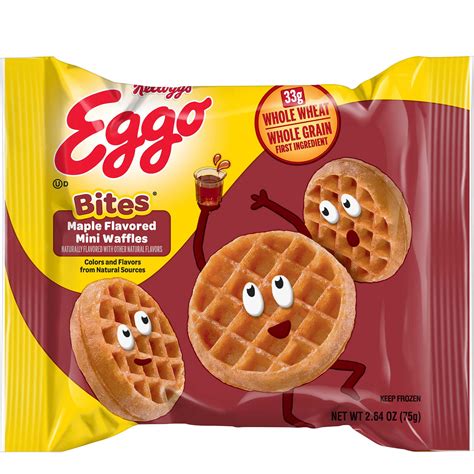 Eggo Minis Maple Flavored Waffle, 2.64 Ounce - 72 per case. - Walmart.com