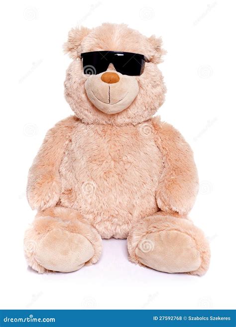 Teddy bear with sunglasses stock photo. Image of plush - 27592768