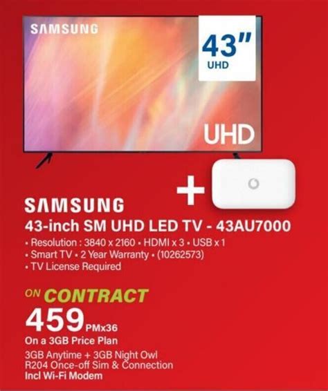 SAMSUNG 43-inch SM UHD LED TV - 43AU7000 offer at Incredible Connection
