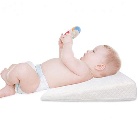 Baby Crib Wedge, Memory Foam Sleeping Wedge Nursery Pillow Infant Sleep ...