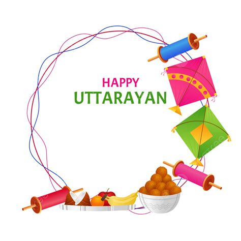 Happy Uttarayan And Makar Sankranti Festival With Kites, Uttarayan, Kites, Festival PNG and ...