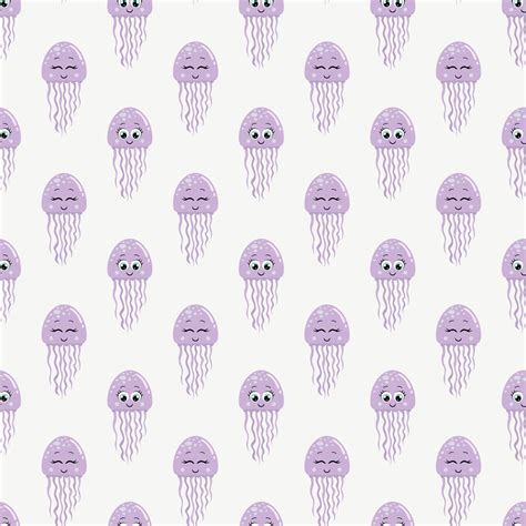 Seamless background pattern with cute squid 22827792 Vector Art at Vecteezy