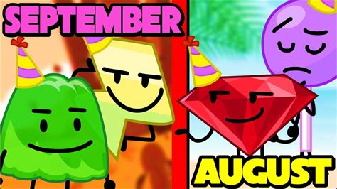 BFDI Character BIRTHDAYS... - YouTube