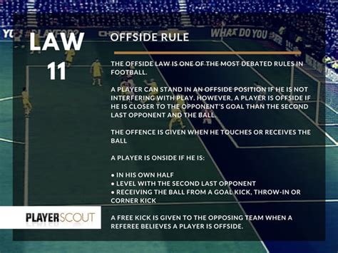 Football rules - The 17 Laws of the Beautiful Game - playerscout.co.uk