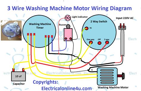 Wiring Washing Machine Motor For Project