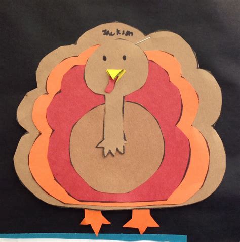 Thanksgiving Craft: A Turkey! - Apples and ABC's