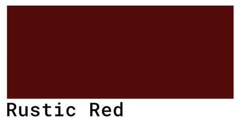 Rustic Red Color Codes - The Hex, RGB and CMYK Values That You Need