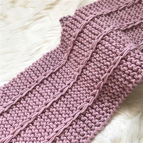 Chunky Knitted Slip Stitch Scarf – ZoeCreates | Chunky knitting patterns, Slip stitch knitting ...