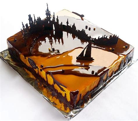 Russian Student Creates Incredible Mirror Glaze Cakes in Her Spare Time