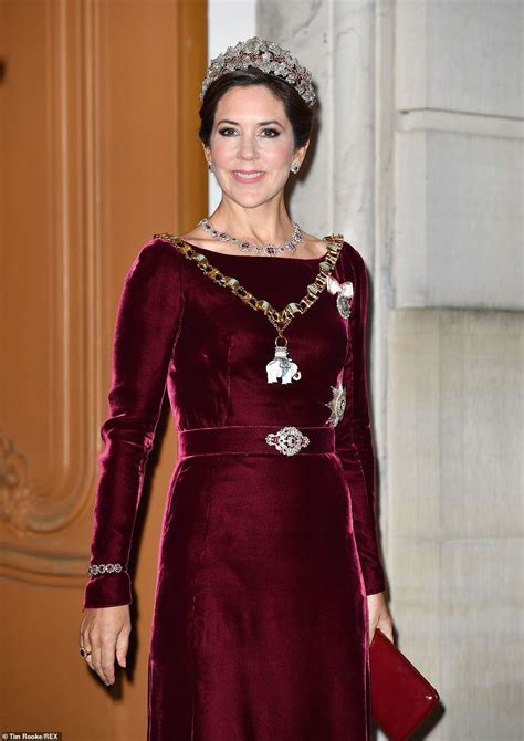 Crown Princess Mary of Denmark stuns as the Danish royal family host their New Year reception ...