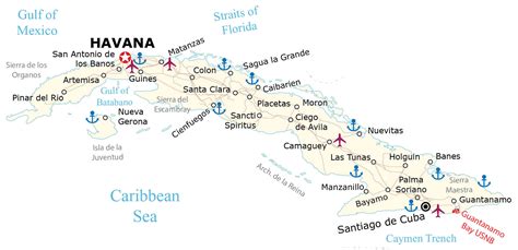 Map Of Cuba Cities - Sena Xylina