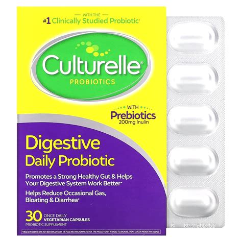 Culturelle, Probiotics, Digestive Daily Probiotic, 30 Vegetarian Capsules