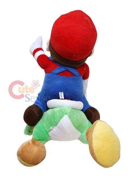 Super Mario Riding Green Yoshi Plush Doll -Large 16"