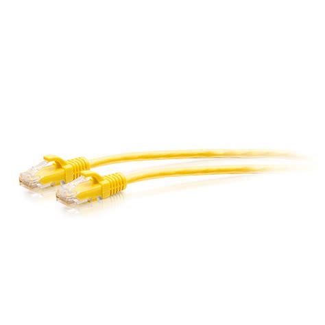 10ft (3m) Cat6a Snagless Unshielded (UTP) Slim Ethernet Network Patch Cable - Yellow | Cat6a ...