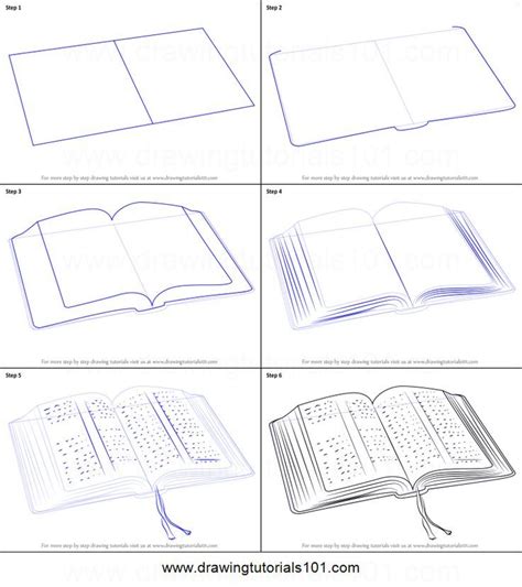 How To Draw Open Book Easy Step By Step Drawing Tutorial | Images and ...