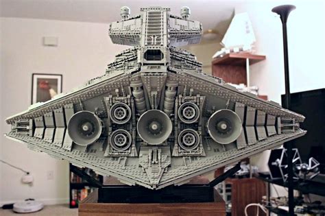 This LEGO Imperial Star Destroyer custom build is nearly 5-feet long & weighs over 70 pounds