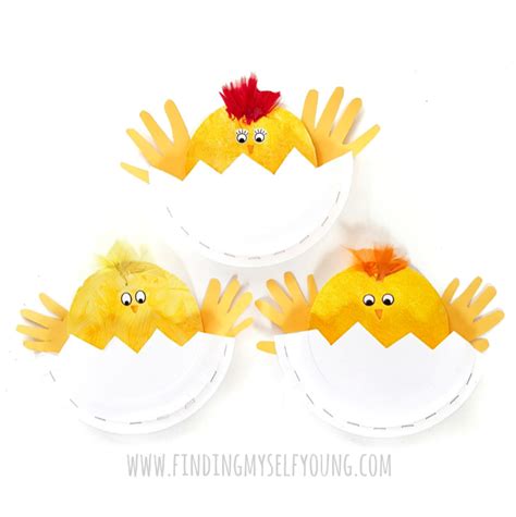 Hatching Chick Paper Plate Easter Basket | Finding Myself Young