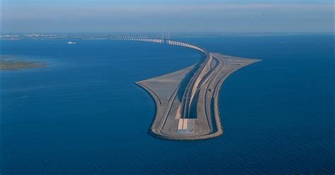 A Bridge That Turns Into An Underwater Tunnel Connecting Denmark And Sweden