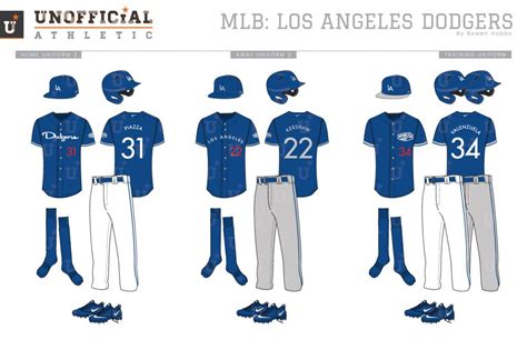 UNOFFICiAL ATHLETIC | MLB_dodgers_uniforms2