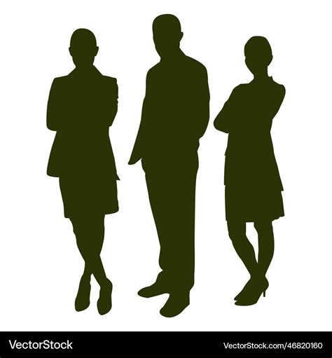 Business people silhouette Royalty Free Vector Image