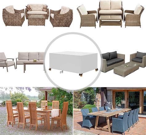 Patio Furniture Covers 76" L X 52" W X 34" H Waterproof Outdoor 600D ...