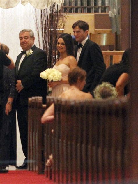 Mila Kunis with Ashton Kutcher at her brother's wedding|Lainey Gossip Entertainment Update