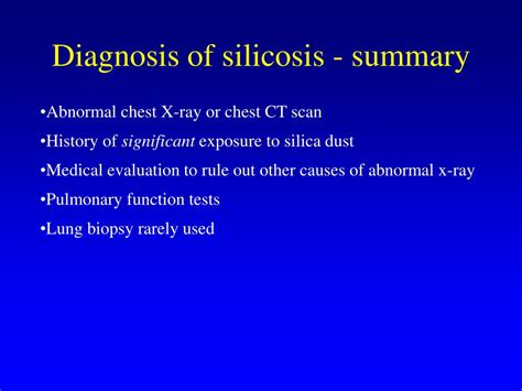 PPT - Silicosis: Medical Aspects PowerPoint Presentation, free download - ID:759356