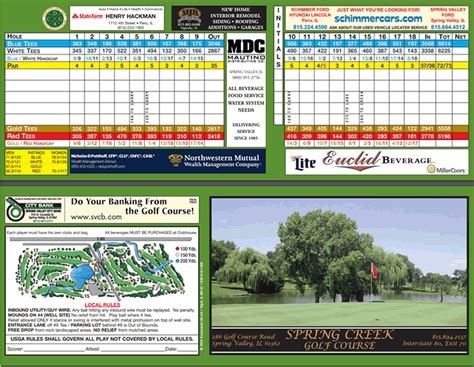 Spring Creek Golf Course Ladd / Spring Valley IL Mature Challenging ...