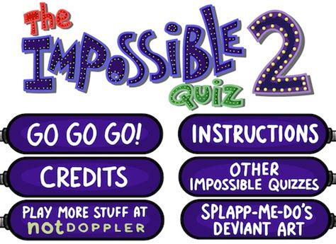 The Impossible Quiz 2: A puzzle game - Unblocked Games