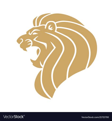 Free 221 Gold Lion Head Svg SVG PNG EPS DXF File