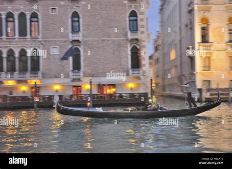 Grand Canal at night Stock Photo - Alamy