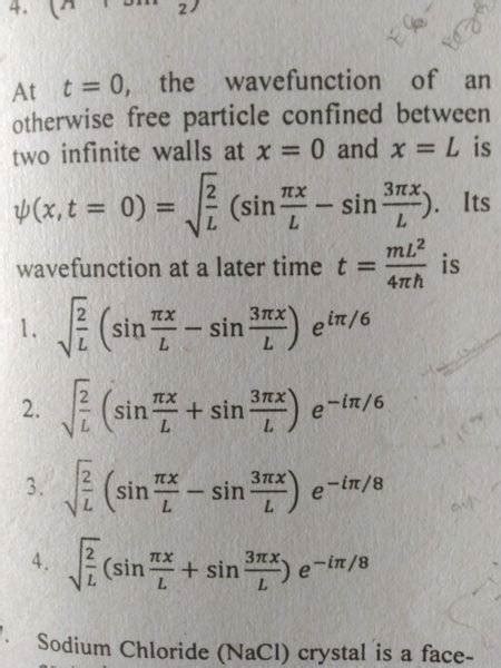 Time evolution of wave function in an infinite square well potential