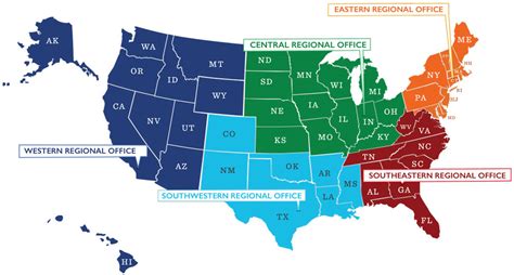 Little League Regions Map