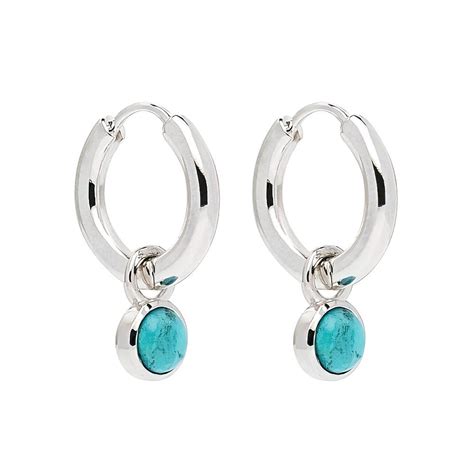 Turquoise Silver Earrings - Troy O'Brien Fine Jewellery