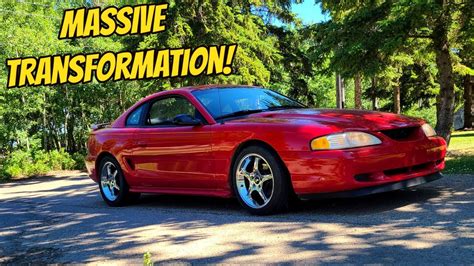 Complete Sn95 Mustang Transformation! Exterior Looks AMAZING! - YouTube