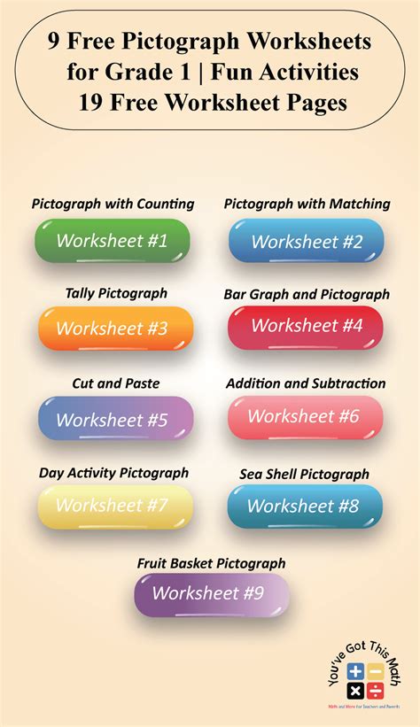 9 Free Pictograph Worksheets for Grade 1