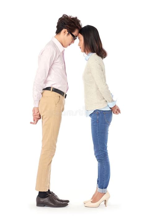 Business Couple Touching Foreheads Stock Photo - Image of business ...