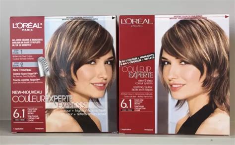 2 X LOREAL Couleur Experte 2-Step Hair Color & Highlights Kit# 6.1 $55.00 - PicClick