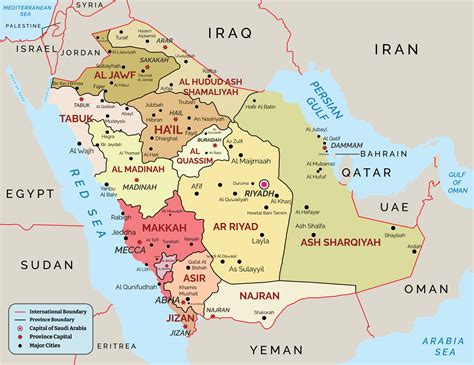 Saudi Arabia Map Of Regions And Provinces Orangesmilecom