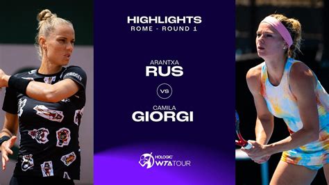 Arantxa Rus vs. Camila Giorgi | 2023 Rome Round 1 | WTA Match ...