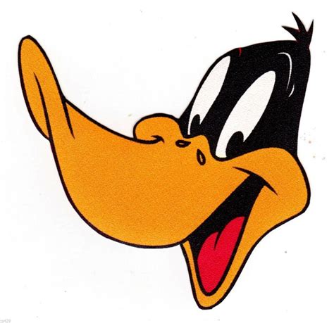 Looney tunes daffy duck sticker wall safe face border cut out 4.5 inch ...