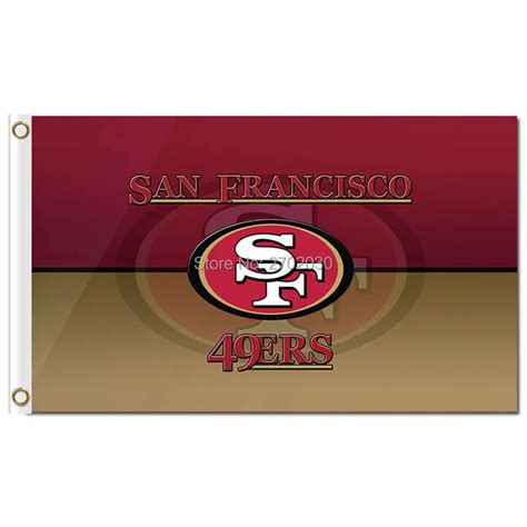 San Francisco 49ers USA Faithful Custom Flag NFL Premium Team Football ...