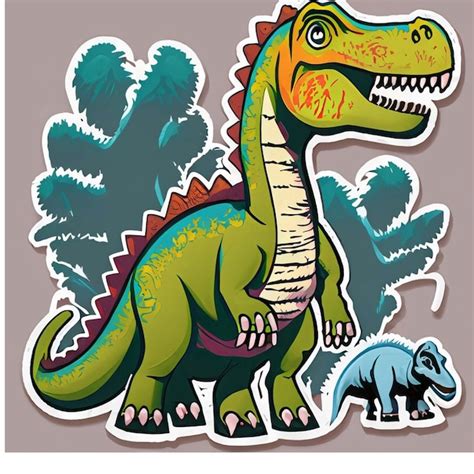 Premium AI Image | dinosaur stickers