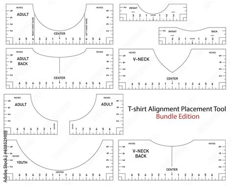 Tshirt Ruler SVG T-shirt Alignment Tool DXF, 47% OFF