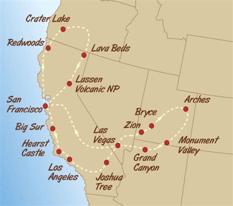 √ Map Of Southwest Usa National Parks