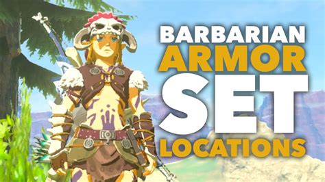 Barbarian Armor Set Locations (Increased Attack!) - Zelda: Breath of the Wild - YouTube