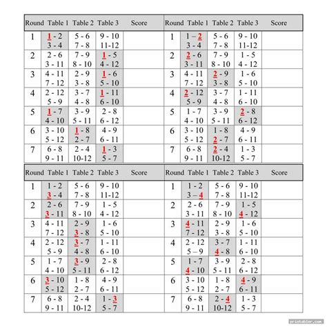 Bridge Tally Cards Printable - Gridgit.com